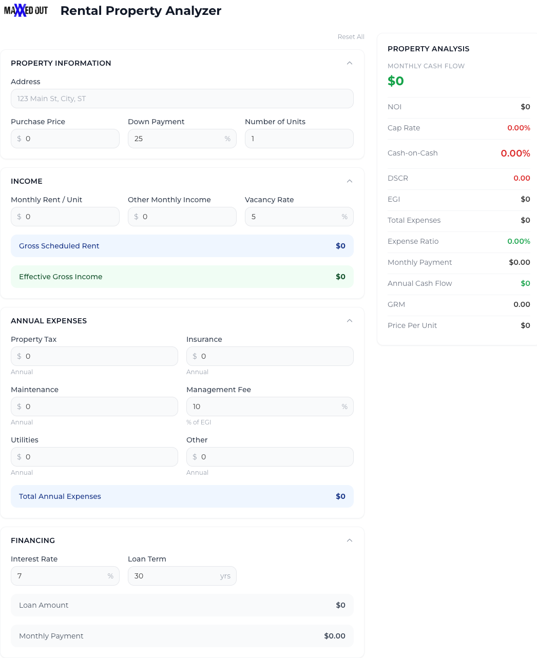 Rental Property Analyzer